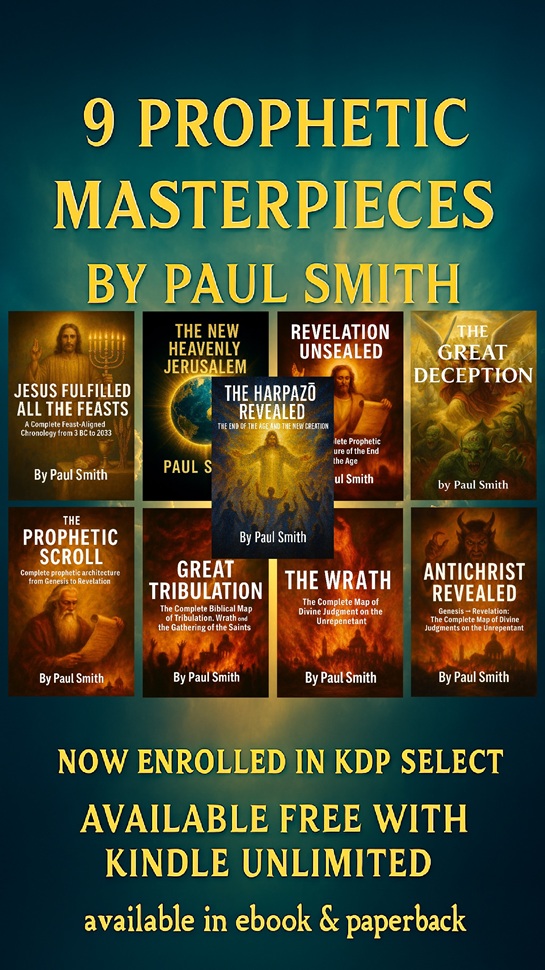 Nine prophetic books by Paul Smith – KDP Select and Kindle Unlimited banner