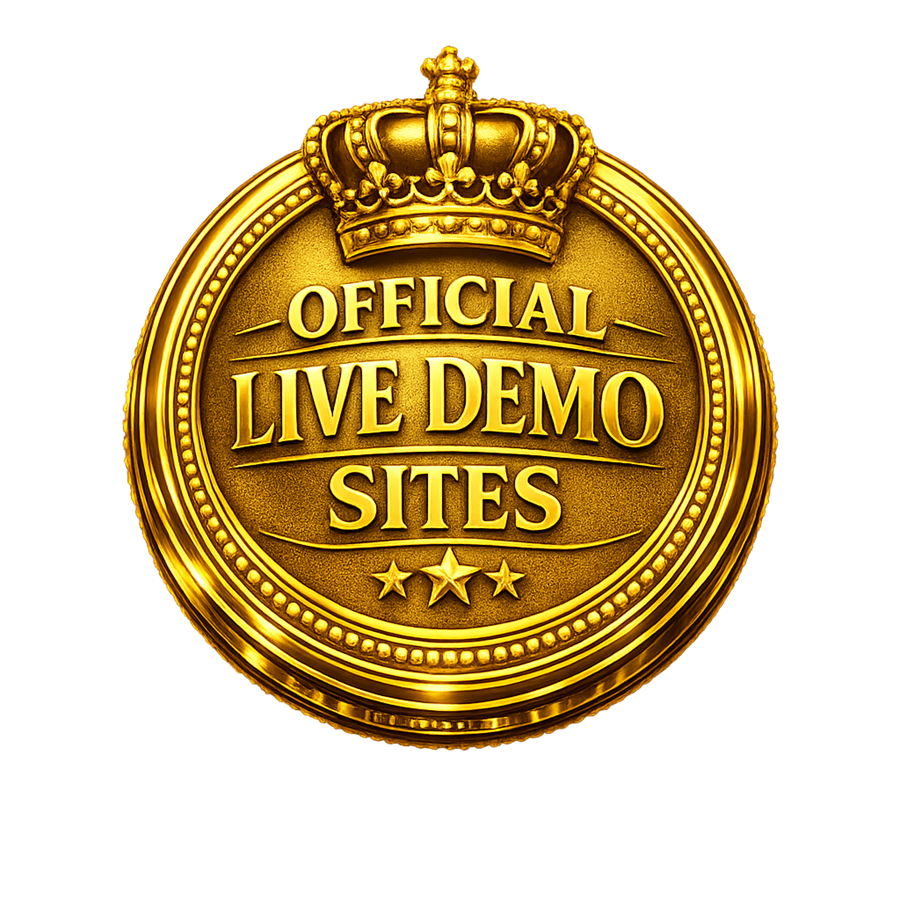 Official Live Demo Sites Badge