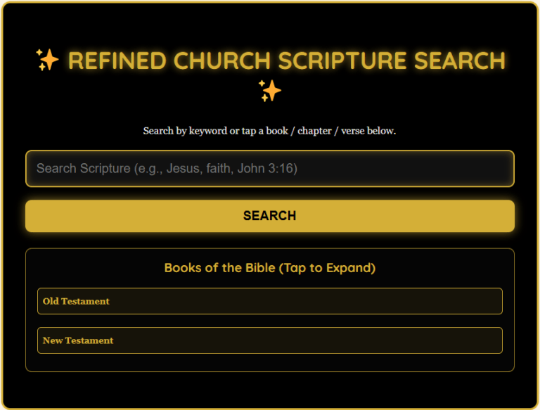 Refined Church Scripture Search Interface